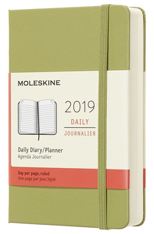  «Ежедневник карманный Moleskine на 2019 год мятный (DHK2512DC2Y19)», бренда Moleskine - фото №1 - миниатюра