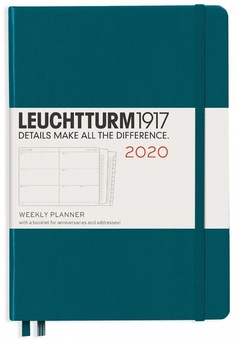 «Еженедельник Leuchtturm1917 2020 Тихоокеанский зеленый (359995)», бренда Leuchtturm1917 - фото №1 - миниатюра