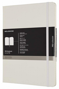  «Записная книга Moleskine PRO недатированная большая серая (PROPFNTB4HG24)», бренда Moleskine - фото №1 - миниатюра