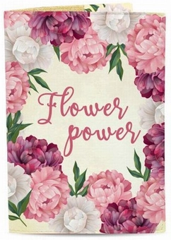 «Обложка для паспорта Just Cover Цветы Flower Power (4823087003087)», бренда Just Cover - фото №1 - миниатюра
