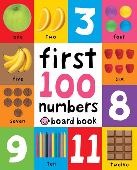 Паперова книга «First 100 Numbers Board Book», автор Роджер Прідді - фото №2 - мініатюра