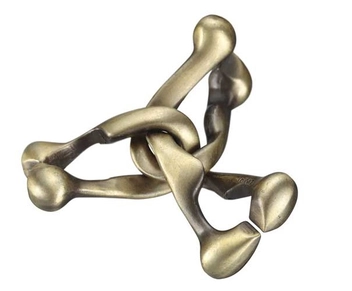  «Металлическая головоломка Hanayama Huzzle 6 Тринити (515118)», бренда Hanayama - фото №3 - миниатюра