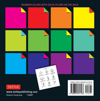 Бумажная книга «Origami Paper. 200 Sheets. Rainbow Colors. 15 cm» - фото №2 - миниатюра