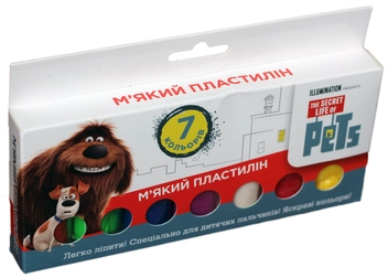  «Пластилин The Secret Life of Pets 7 цветов (119715)», бренда Перо - фото №1 - миниатюра