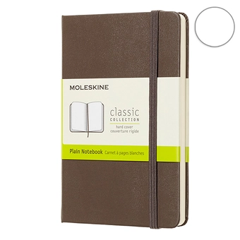«Блокнот Moleskine Classic средний нелинованный коричневый (QP062P14)», бренда Moleskine - фото №2 - миниатюра