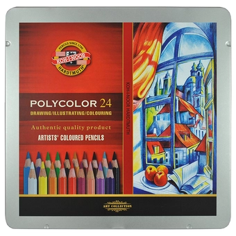 «Олівці кольорові Koh-i-noor Polycolor 24 шт (3824024002PL)», бренду Koh-i-Noor Hardtmuth - фото №1 - мініатюра