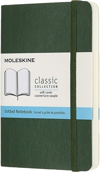  «Блокнот карманный Moleskine Classic Точка Миртовый Зеленый (QP614K15)», бренда Moleskine - фото №1 - миниатюра