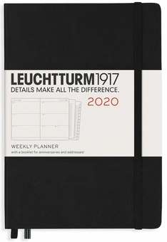  «Еженедельник Leuchtturm1917 2020 Черный (359991)», бренда Leuchtturm1917 - фото №1 - миниатюра