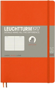  «Блокнот Leuchtturm1917 Paperback Линия Оранжевый (358299)», бренда Leuchtturm1917 - фото №1 - миниатюра