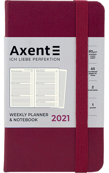  «Еженедельник Axent Pocket Strong 2021 Винный (8508-21-46-a)», бренда Axent - фото №1 - миниатюра