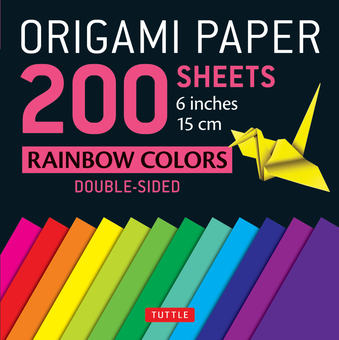 Бумажная книга «Origami Paper. 200 Sheets. Rainbow Colors. 15 cm» - фото №1 - миниатюра