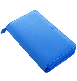  «Органайзер Filofax Saffiano Compact Zip Fluoro Blue (20-028753)», бренда Filofax - фото №2 - миниатюра