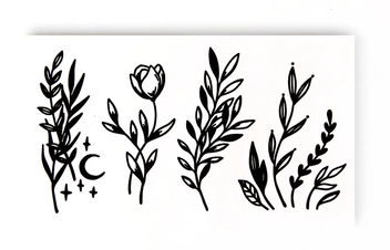  «Тимчасове тату Tattooshka Маленькі гілочки (HC-442)», бренда Tattooshka - фото №1 - миниатюра