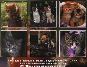 Бумажная книга «Перекидний календар на 2011 рік. Маленькі пухнастики» - фото №3 - миниатюра