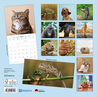 Бумажная книга «Lustige Tiere / Funny Animals / Animaux Rigolos 2027» - фото №2 - миниатюра