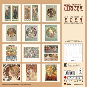 Бумажная книга «Alphonse Mucha 2027» - фото №2 - миниатюра