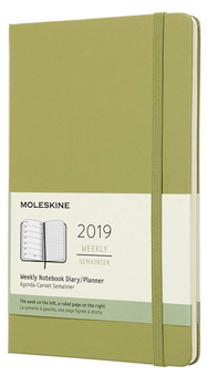  «Еженедельник Moleskine на 2019 год мятный (DHK2512WN3Y19)», бренда Moleskine - фото №1 - миниатюра