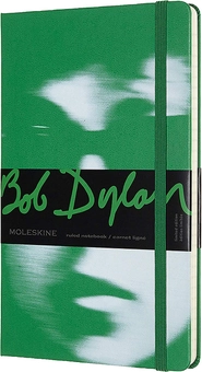  «Блокнот Moleskine Bob Dylan Линейка Зеленый (LEBDQP060A)», бренда Moleskine - фото №1 - миниатюра