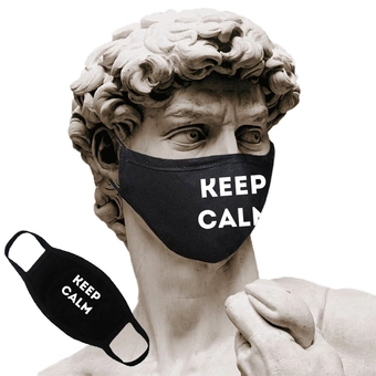 «Маска многоразовая тканевая Just Cover Keep calm (11327)», бренда Just Cover - фото №1 - миниатюра