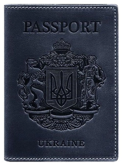  «Обложка для паспорта BlankNote Синяя с украинским гербом (BN-OP-UA-nn)», бренда BlankNote - фото №1 - миниатюра