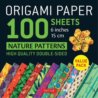 Бумажная книга «Origami Paper. 100 sheets. Nature Patterns. 15 cm» - фото №1 - миниатюра