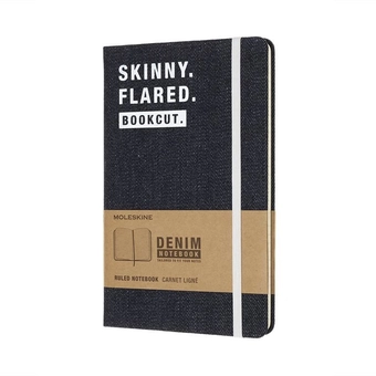  «Блокнот Moleskine Denim Skinny средний черный (LCDNQP060S)», бренда Moleskine - фото №2 - миниатюра