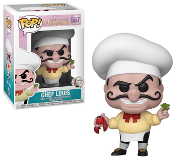 «Коллекционная фигурка Funko POP! Little Mermaid Chef Louis 10 см (FK40104)», бренда Funko Pop - фото №2 - миниатюра