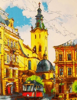  «Картина за номерами Menglei Львів (UMG499)», бренду Menglei - фото №1 - мініатюра