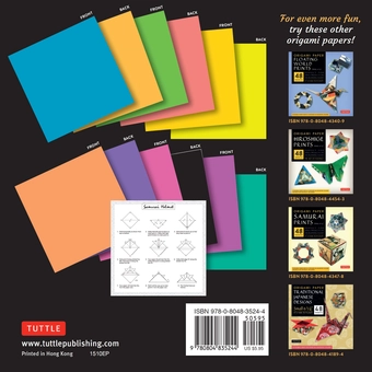 Бумажная книга «Origami Paper. Fluorescent Colors. 48 Sheets» - фото №2 - миниатюра