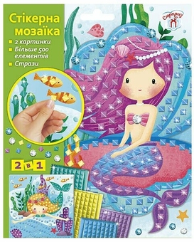 «Cтікерна мозаїка Ranok Creative Русалки (10100675У)», бренда Ranok-Creative - фото №1 - миниатюра