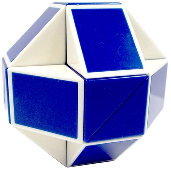  «Головоломка Rubiks Змейка Бело-голубая (RBL808-1)», бренда Rubik's - фото №1 - миниатюра