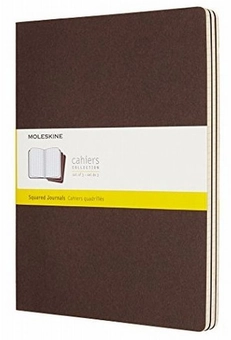  «Нотатник Moleskine Cahier Великий Коричневий 3 шт. (CH022P2)», бренду Moleskine - фото №1 - мініатюра