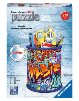  «Пазл 3D Ravensburger Girly Girl Подставка для карандашей Граффити 54 элементов (RSV-121090)», бренда Ravensburger - фото №2 - миниатюра