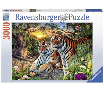  «Пазл Ravensburger Найди тигров 3000 элементов (RSV-170722)», бренда Ravensburger - фото №1 - миниатюра