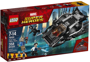 «Конструктор LEGO Super Heroes Marvel Атака королівського винищувача 358 деталей (76100)», бренду LEGO - фото №1 - мініатюра