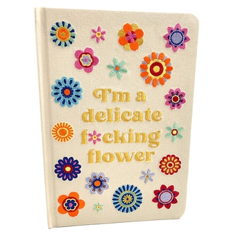 Паперова книга «I'm a Delicate F*cking Flower Embroidered Journal» - фото №1 - мініатюра