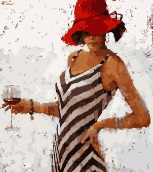  «Картина за номерами Babylon Рапсодія вінтажного бордо (VP311)», бренду Babylon - фото №1 - мініатюра