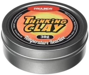 Бумажная «Умный пластилин Paulinda Thinking Clay Меняет цвет, желтый/оранжевый 30 грамм (PL-170705-TCTR-01)», автора Без автора– фото №1