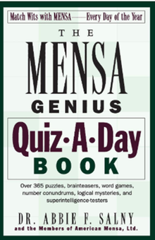 Бумажная книга «The Mensa Genius Quiz-a-day Book», авторов Эбби Ф. Сальни, Менса - фото №1 - миниатюра