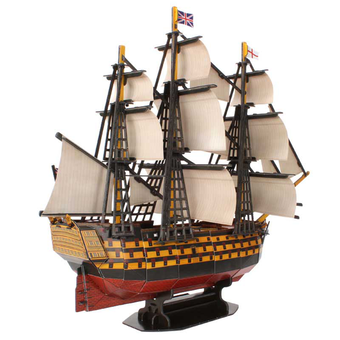  «Тривимірна головоломка-конструктор CubicFun HMS Victory (T4019h)», бренда Cubic Fun - фото №4 - миниатюра