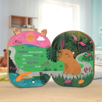 Паперова книга «Squish and Snugg Curious Capybara», автор Кара Дженкінс - фото №3 - мініатюра