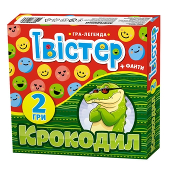 «Настільна гра Ранок Твістер + крокодил (10100649У)», брендов Ранок, Ранок. Наочні посібники - фото №1 - миниатюра