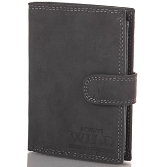«Кошелек мужской кожаный Always Wild (DNKN4L-MHU-black)», бренду Always Wild - фото №1 - мініатюра