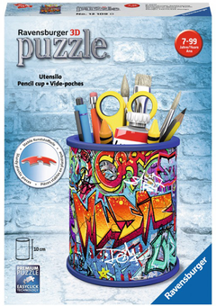  «Пазл 3D Ravensburger Girly Girl Подставка для карандашей Граффити 54 элементов (RSV-121090)», бренда Ravensburger - фото №1 - миниатюра