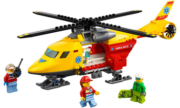  «Конструктор LEGO City Вертолет скорой помощи 190 деталей (60179)», бренда LEGO - фото №2 - миниатюра