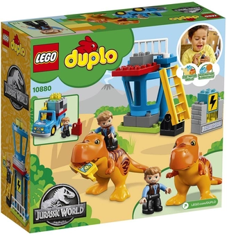  «Конструктор LEGO DUPLO Jurassic World Башня Ти-Рекса 22 детали (10880)», бренда LEGO - фото №4 - миниатюра