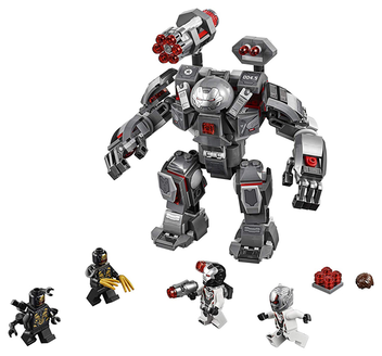  «Конструктор LEGO Super Heroes Marvel Воитель 362 детали (76124)», бренда LEGO - фото №2 - миниатюра