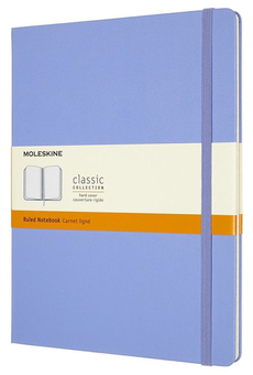  «Блокнот Moleskine Classic Большой Линейка Голубая гортензия (QP090B42)», бренда Moleskine - фото №1 - миниатюра