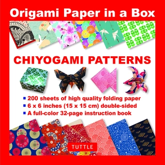 Бумажная книга «Origami Paper in a Box. Chiyogami Patterns» - фото №1 - миниатюра