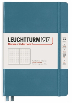  «Блокнот Leuchtturm1917 Rising Colours Stone Blue Точка (363334)», бренда Leuchtturm1917 - фото №1 - миниатюра